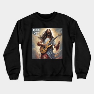 Jesus Meme | Metallic Jesus vibes Crewneck Sweatshirt